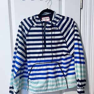 Hunter x Target  Striped Rain/ windbreaker jacket